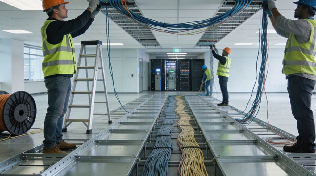 Commercial low-voltage infrastructure for office, warehouse and business environments